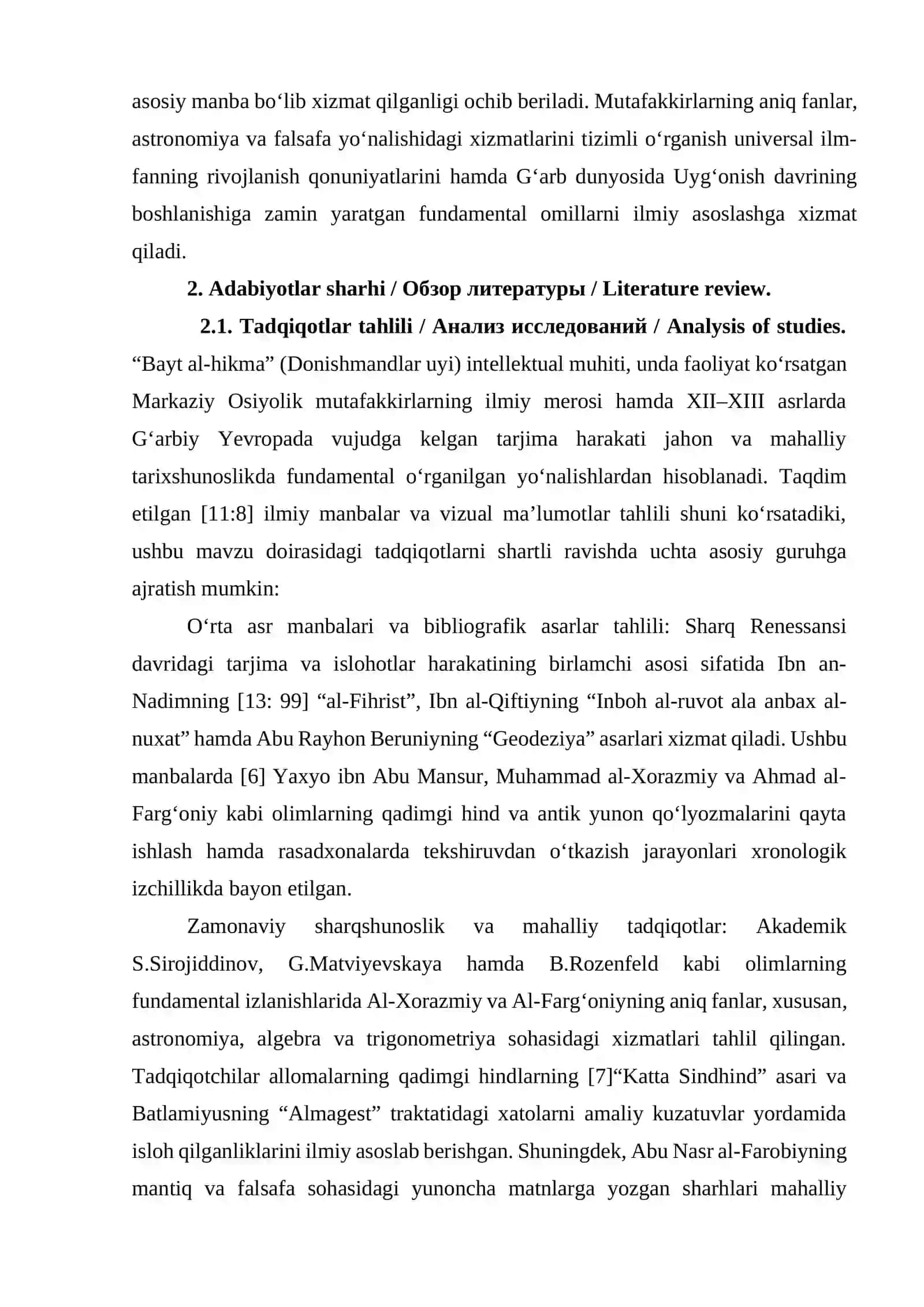 "Bayt al-hikma"da faoliyat yuritgan Markaziy Osiyolik allomalar 3