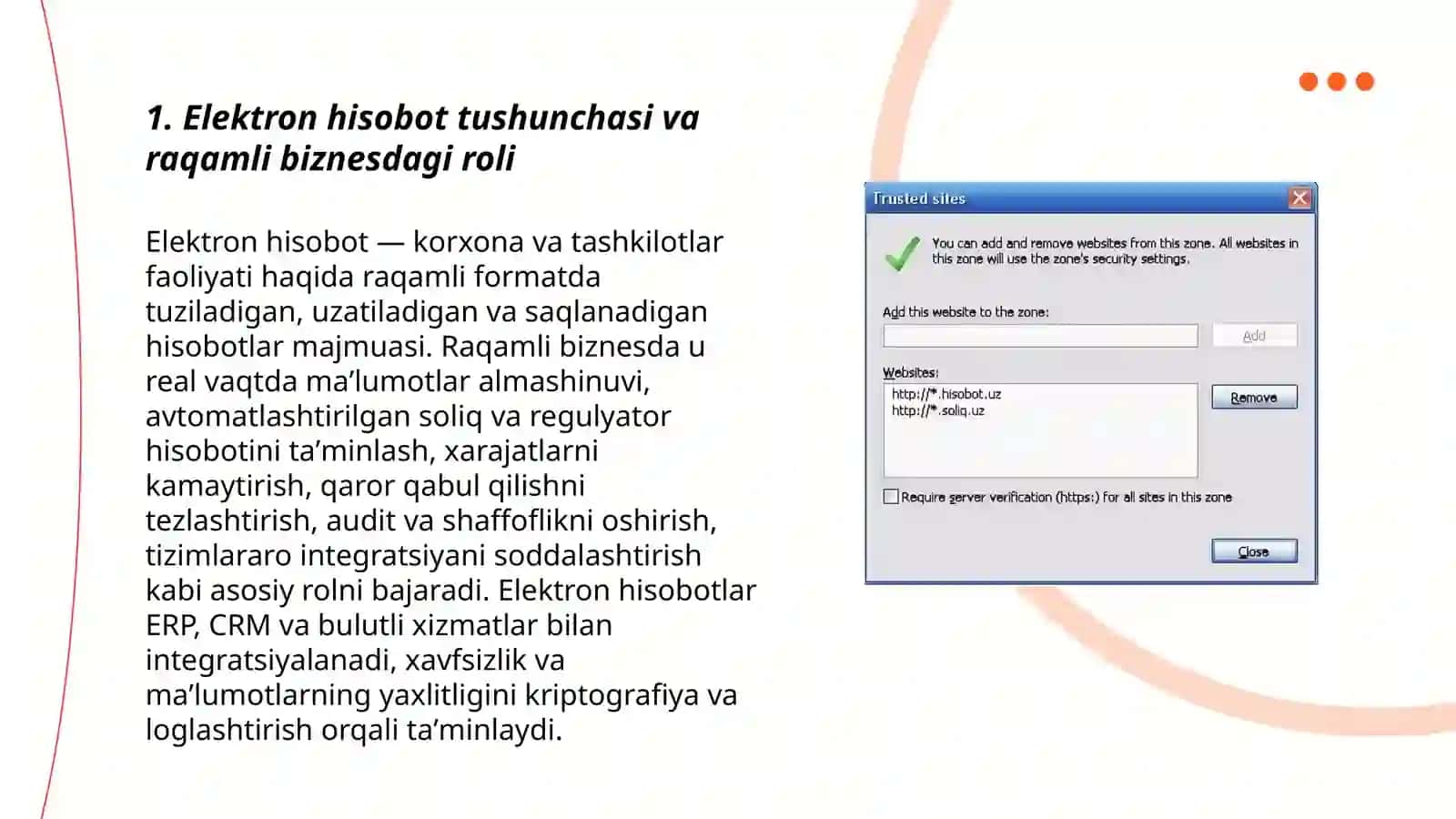 Elektron hisobot tushunchasi va raqamli biznesdagi roli 3