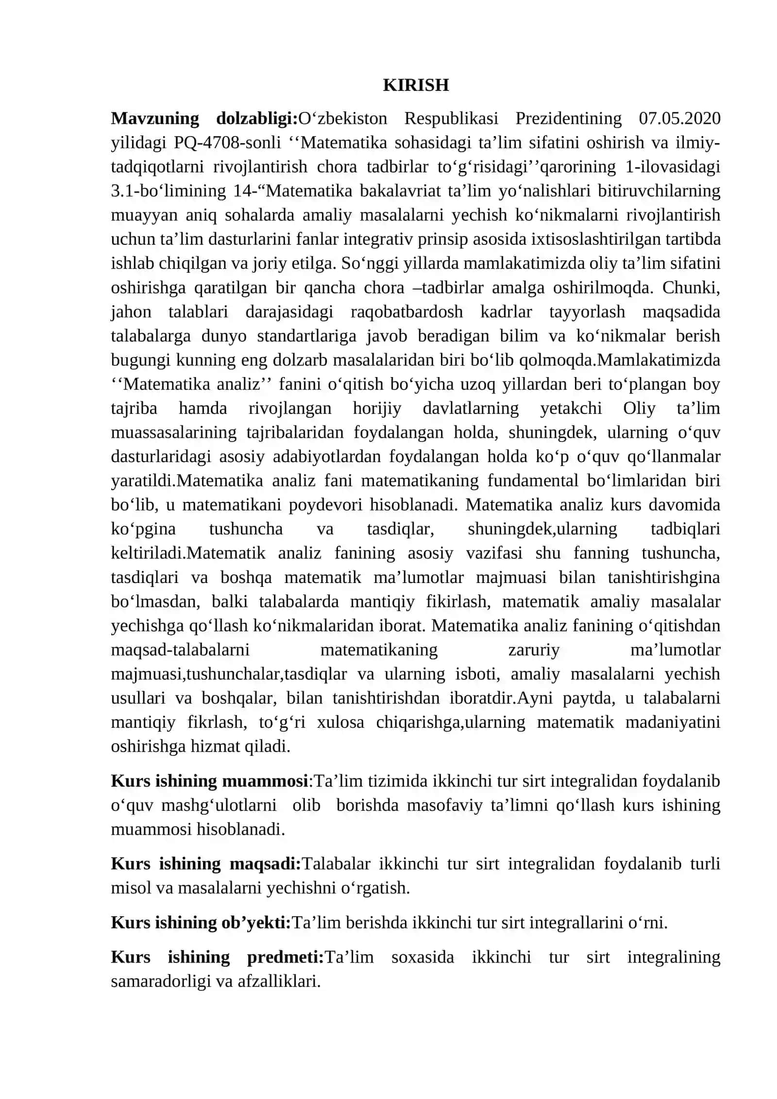 Ikkinchi tur sirt integrali 3