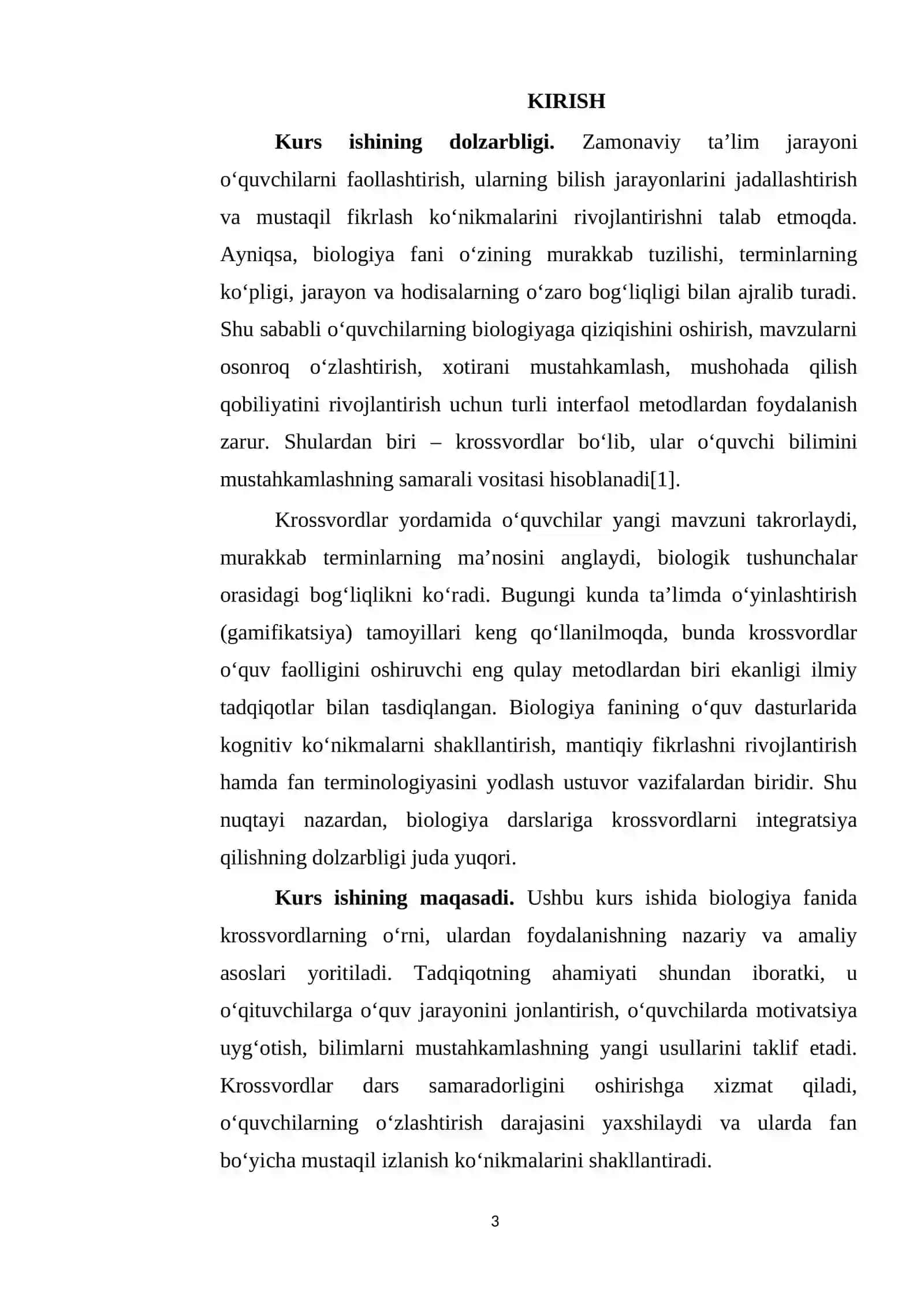 Biologiya Fanidan Krassvordlar Tuzish va Ulardan Foydalanish 3