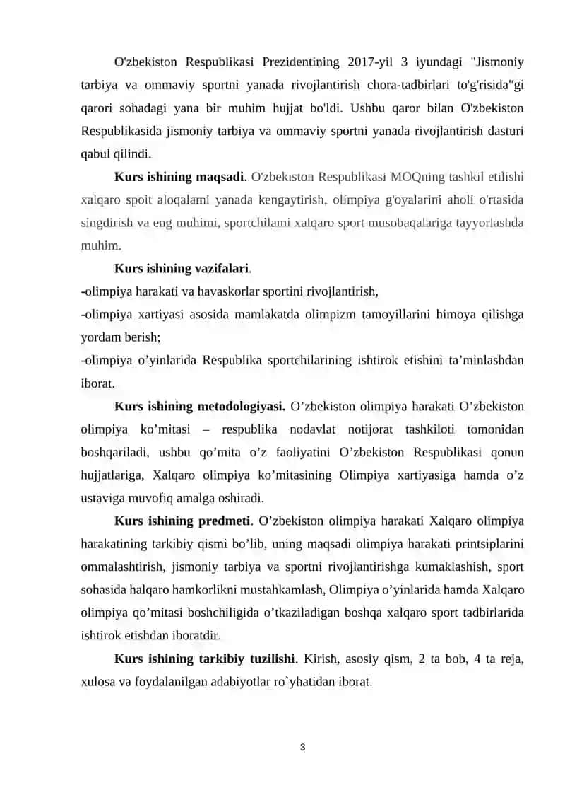 O`ZBEKISTON RESPUBLIKASI MILLIY OLIMPIYA QO`MITASINING TASHKIL TOPISHI 3