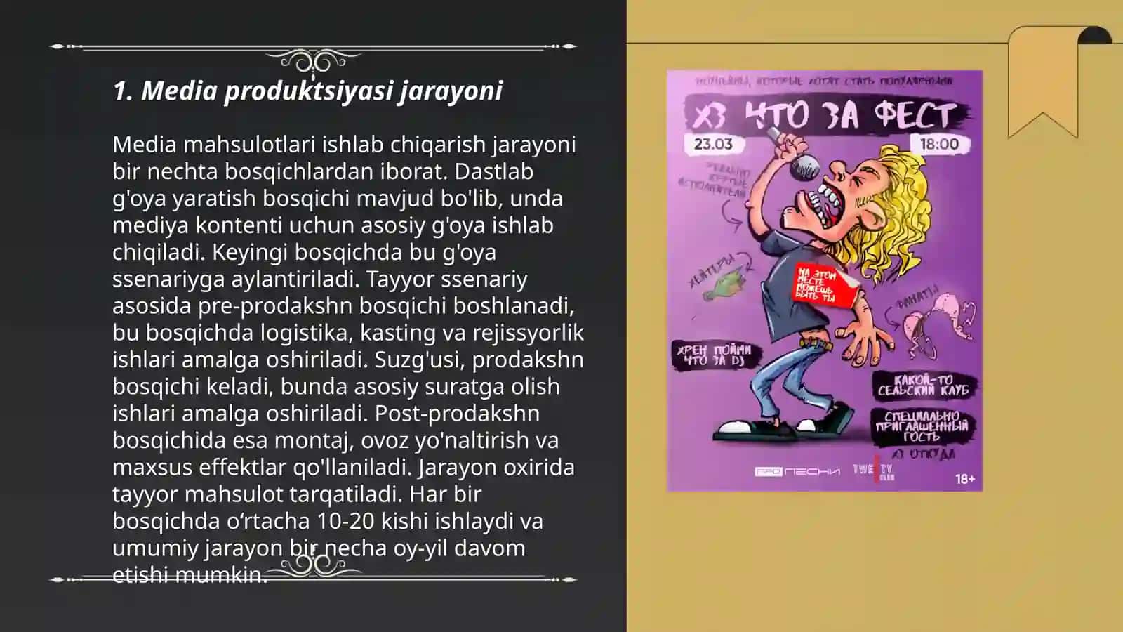 Media makonda axbarotni taqdim etish 3