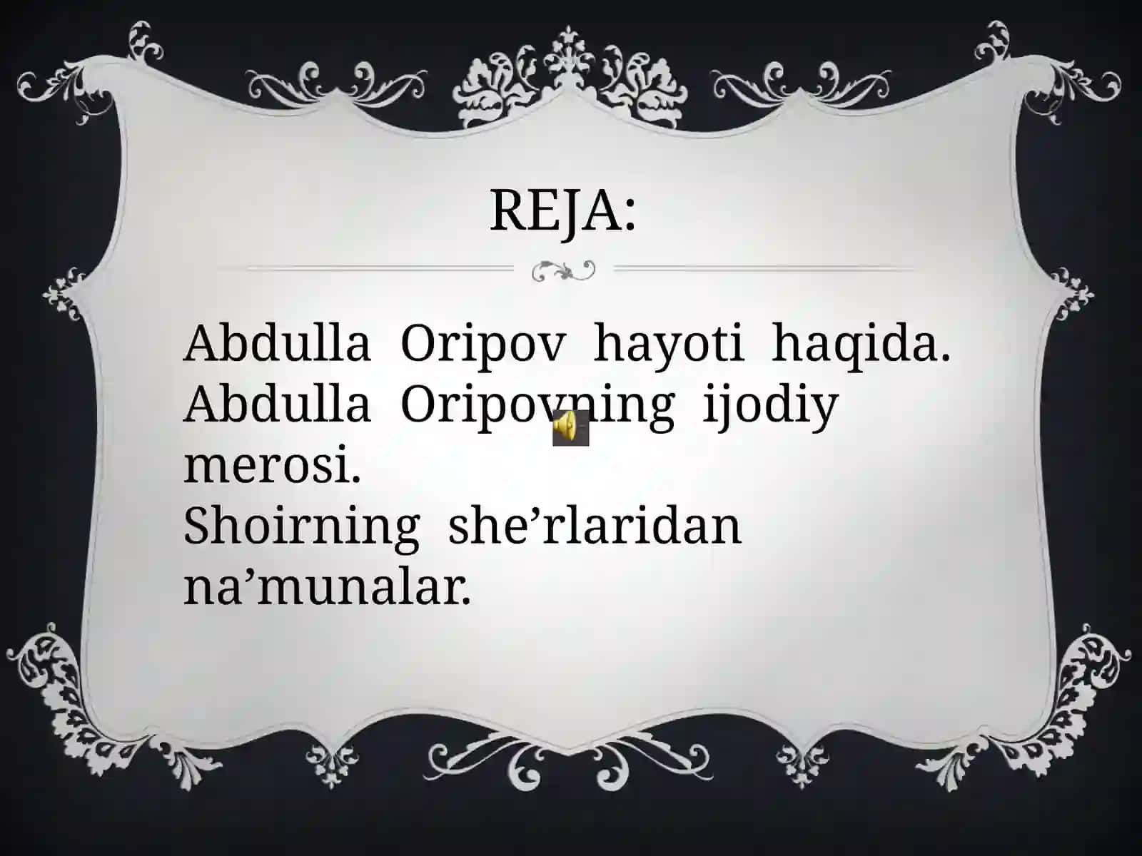 5-sinf Adabiyot Abdulla Oripovning hayoti va ijodi dars ishlanma va taqdimotlar 3
