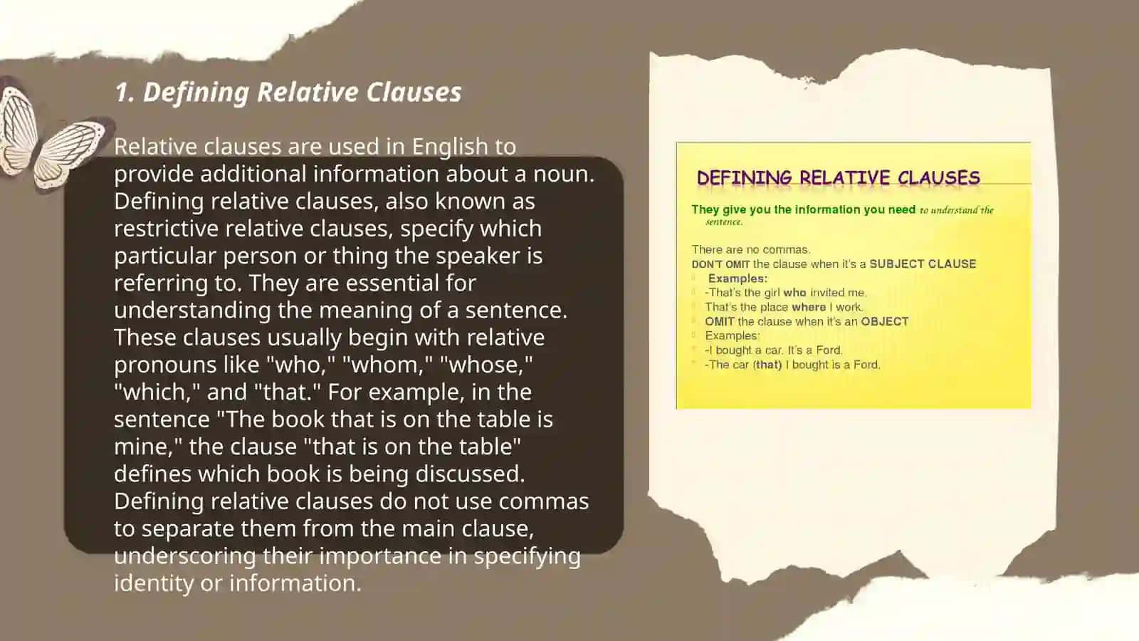 Relative clauses 3