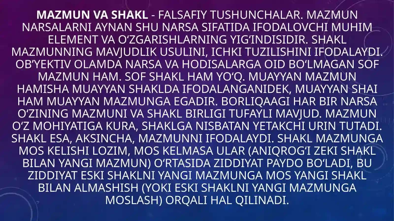 Badiiy mazmunning yuzaga chiqishi va mazmun uzvlari 3