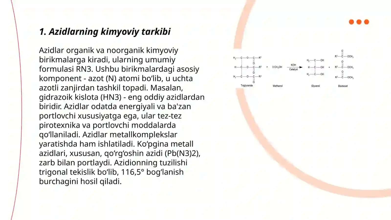 Azidlarning gidrolizi 3