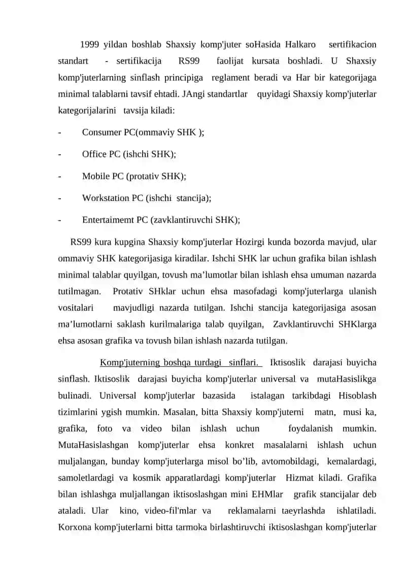 Kompyuterning texnik va dasturiy ta'minoti 3