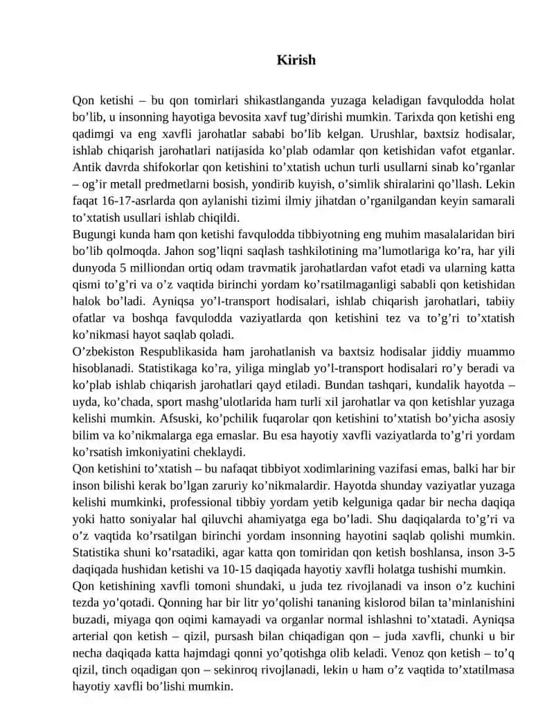 Qon ketishi va uni vaqtincha to‘xtatish usullari 3