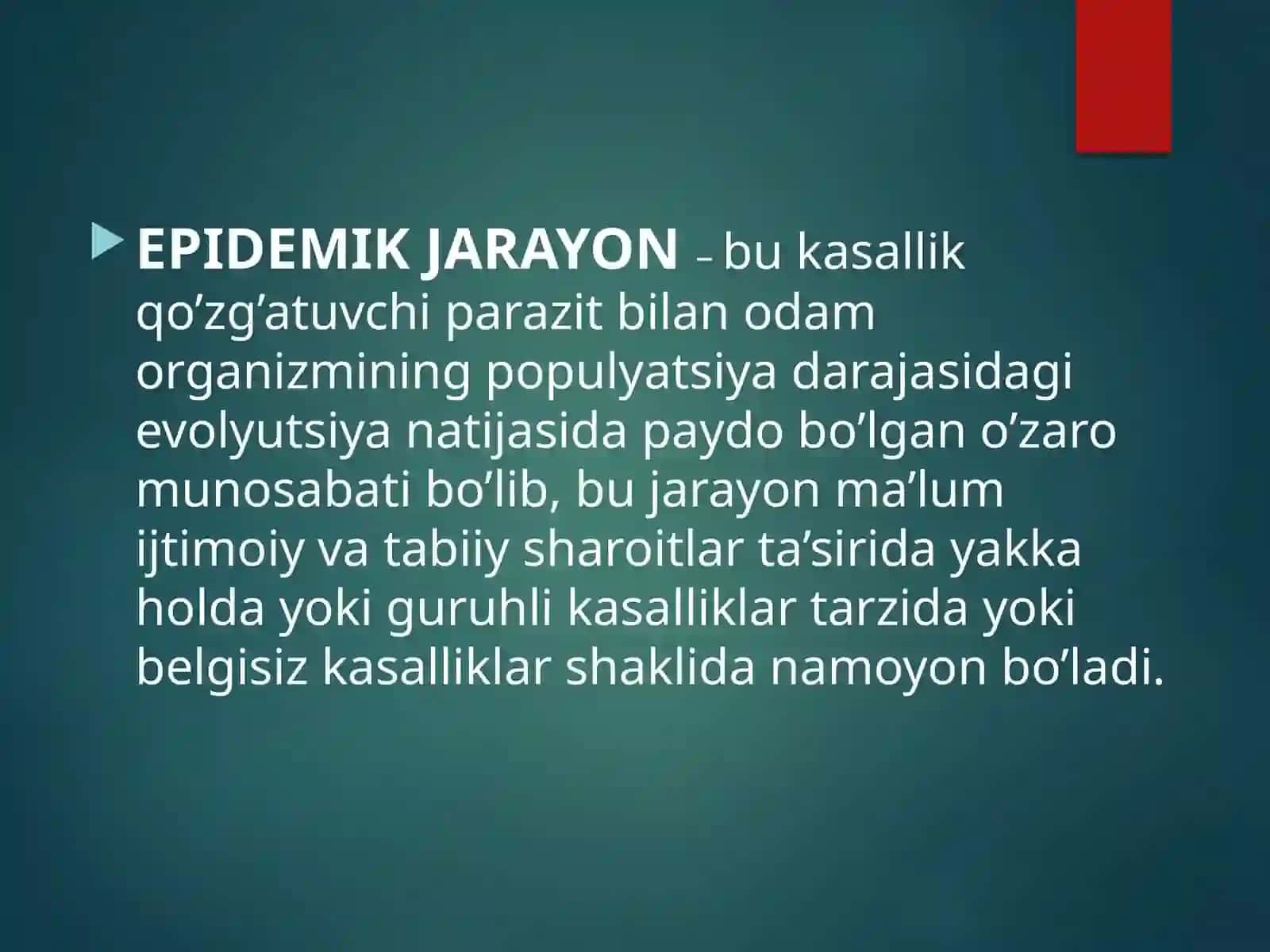 Epidemik jarayon haqida gi‘limot 3