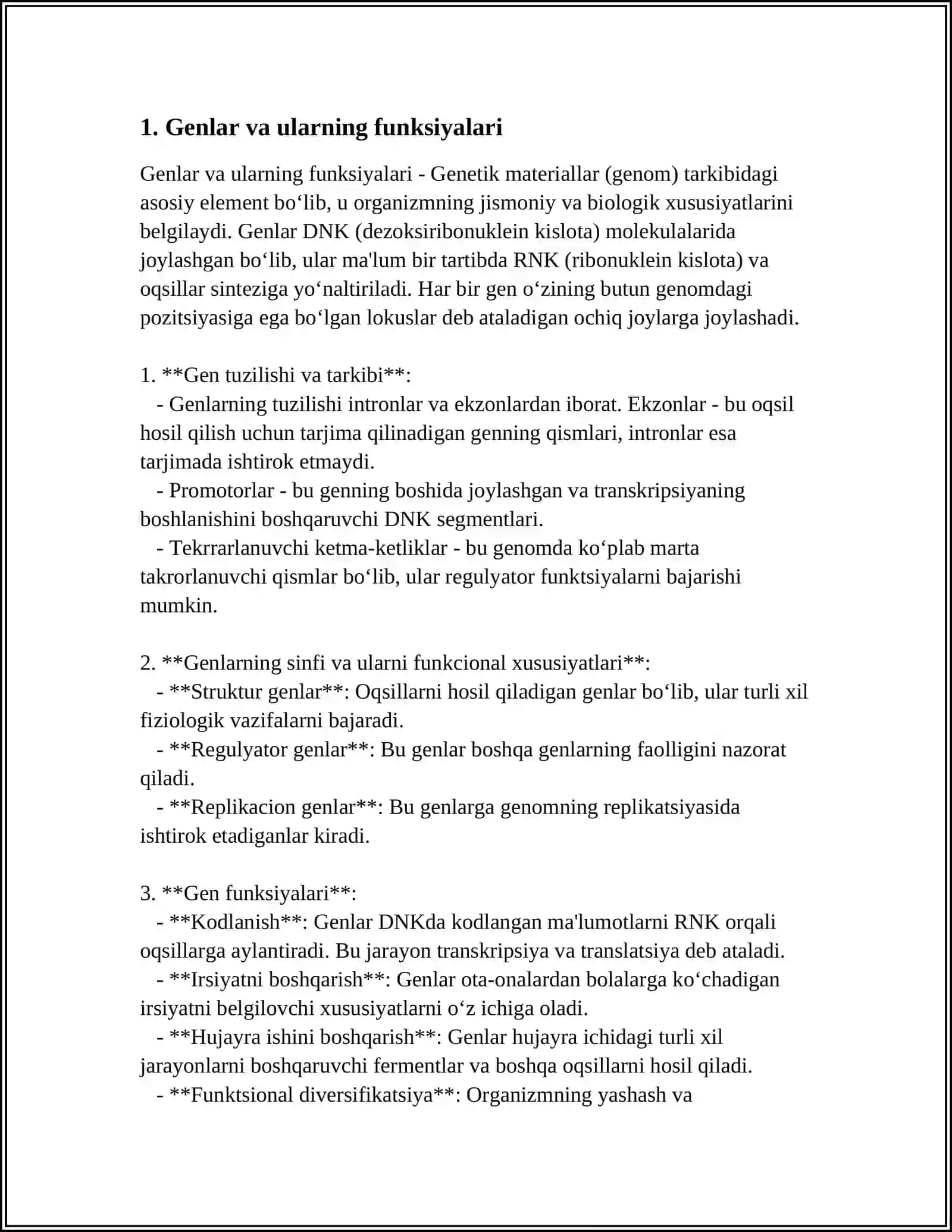 BELGILARNING IRSIYLANISH QONUNIYATLARI.IRSIYAT QONUNLARI. GENETIK INJENERIYANING TIBBIYOTDAGI ROLI. ANTIMUTAGENEZ 3
