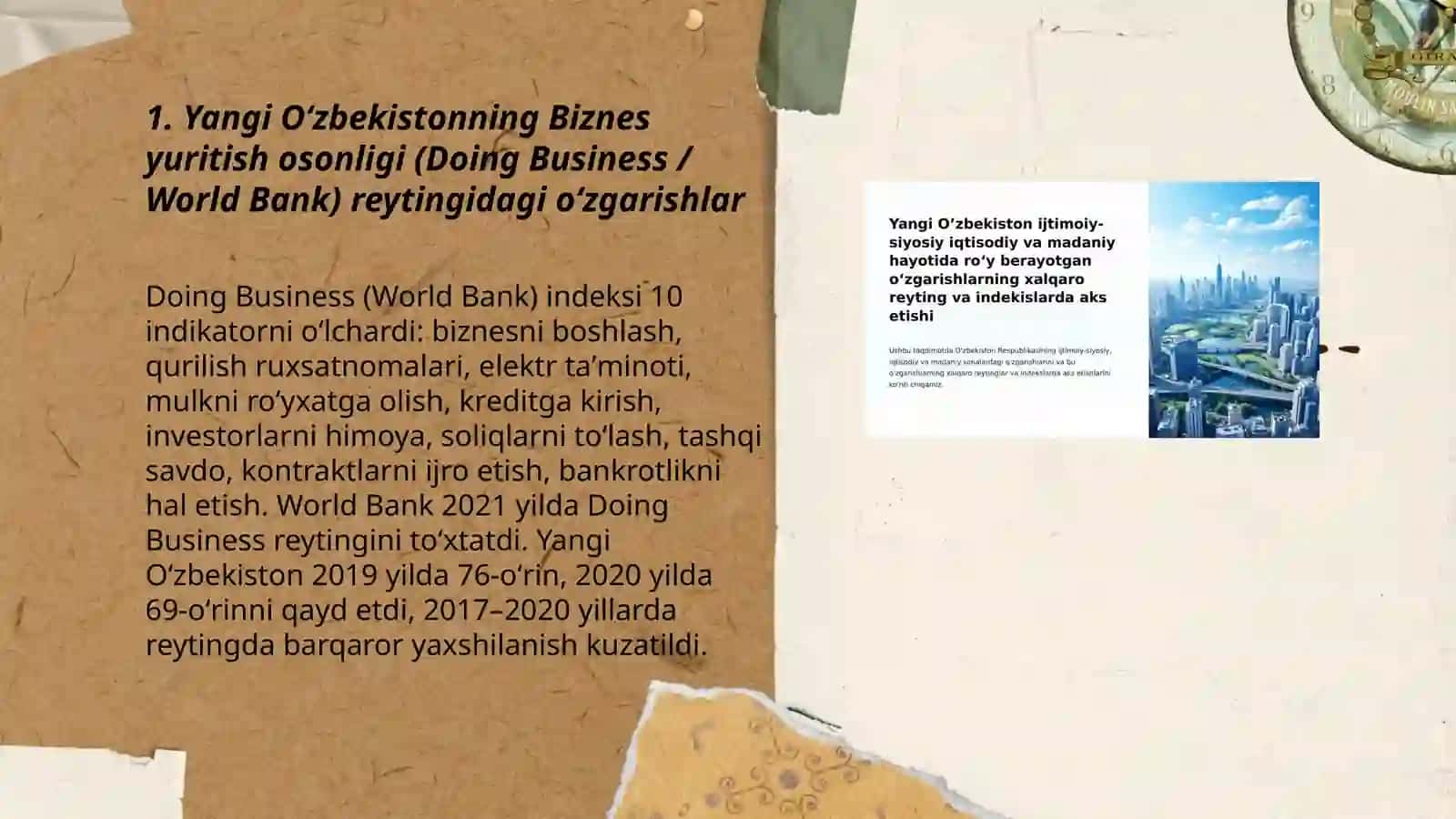 Yangi Òzbekiston ijtimoiy siyosiy iqtisodiy va madaniy hayotida ròy berayotgan òzgarishlarning xalqaro reyting va indekslarda aks etishi 3