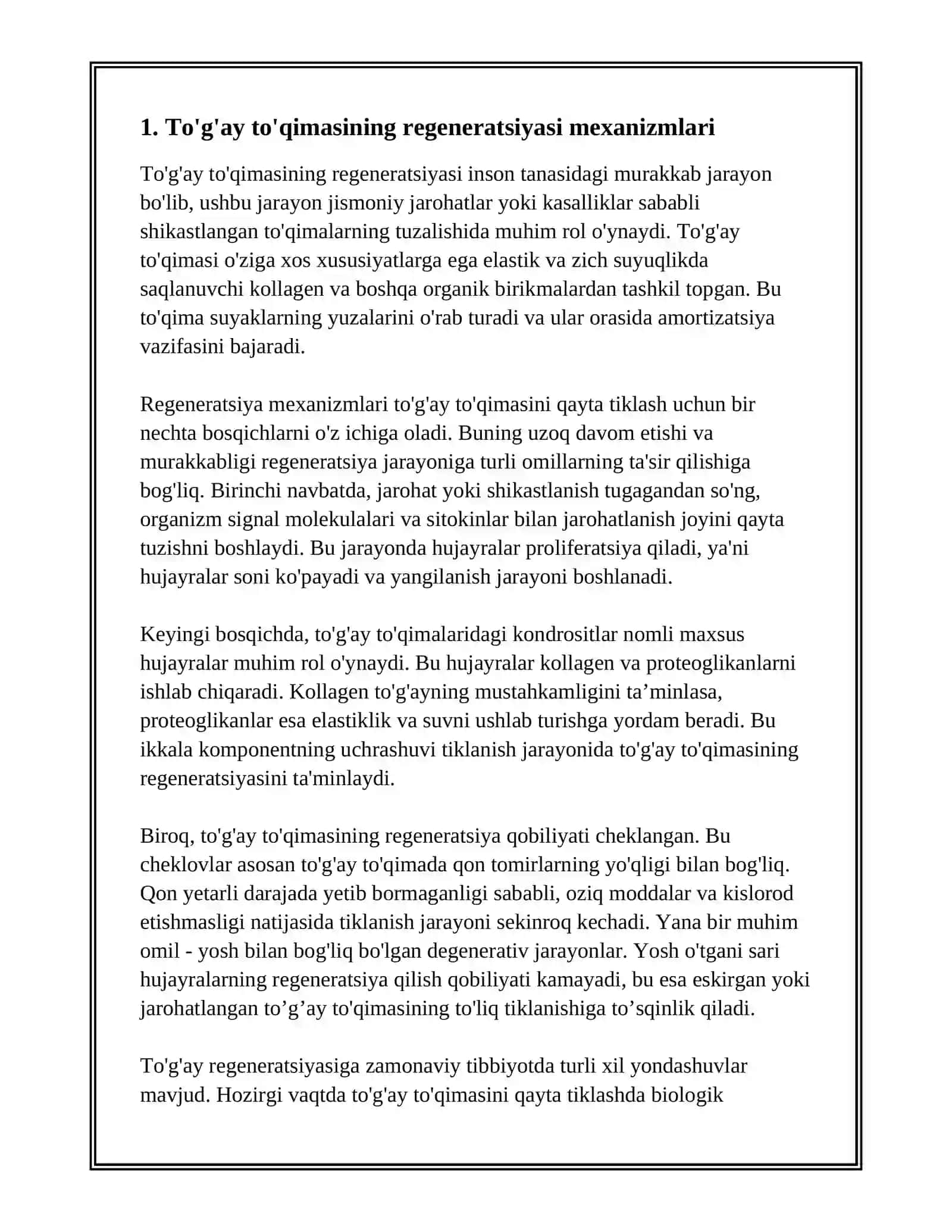 TOG'AY TO'QIMASINING REGENERATSIYASI VA TRANSPLANTATSIYASI. 3