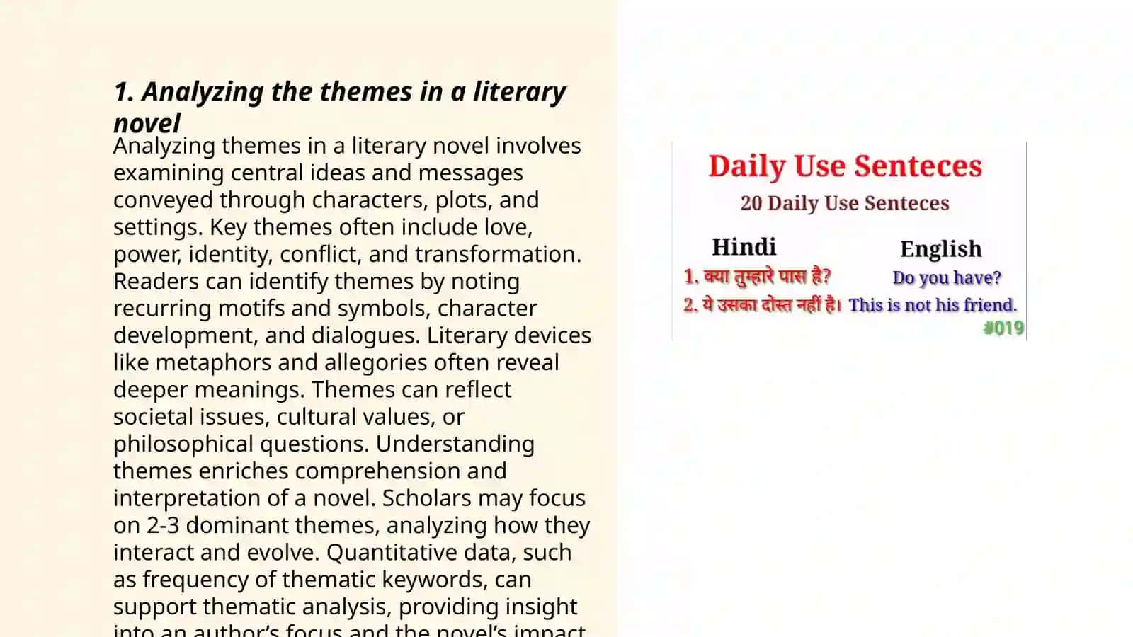 Writing a review on an article | a favorite film | a book, etc. and speaking about it 3