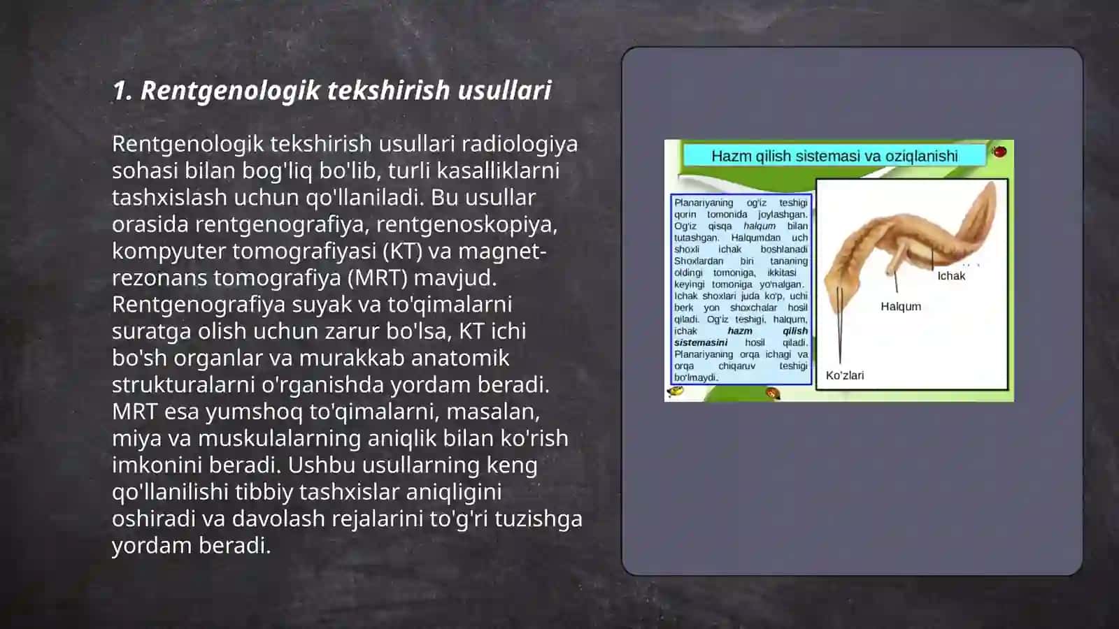 Hazm tizimini instrumental tekshirish usullari 3