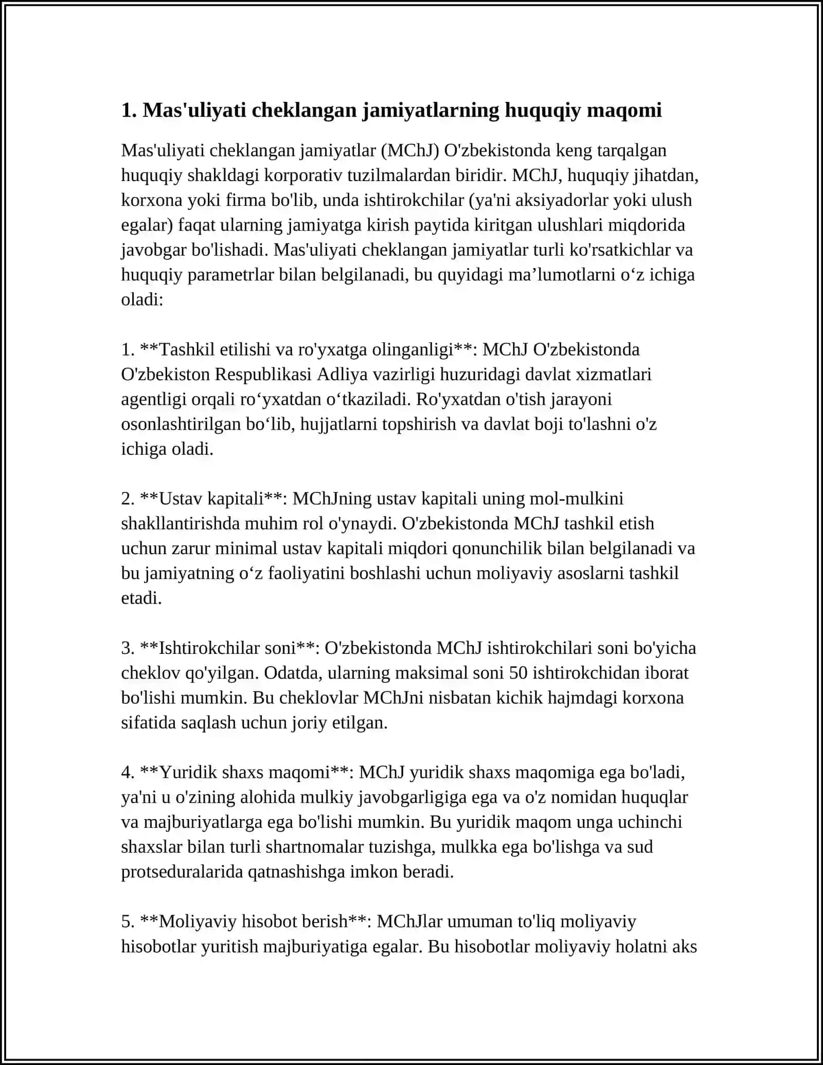 MAS’ULIYATI CHEKLANGAN HAMDA QO‘SHIMCHA MAS’ULIYATLI JAMIYATLAR 3