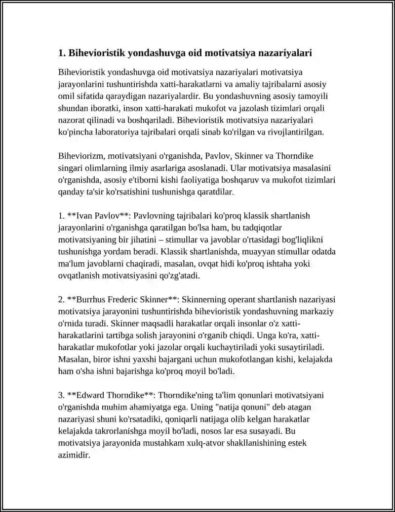 MOTIVATSIYANI OʻRGANISHGA OID BOLGAN ASOSIY YONDASHUVLAR 3
