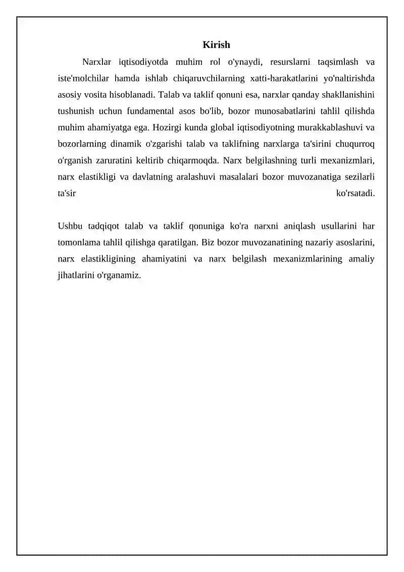 TALAB VA TAKLIF QONUNLARI VA NARX BELGILASH USULLARI 3