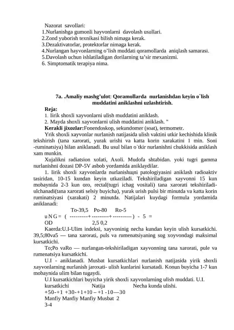 NURLANISHGA GUMONLI HAYVONLARNI DAVOLASH 3