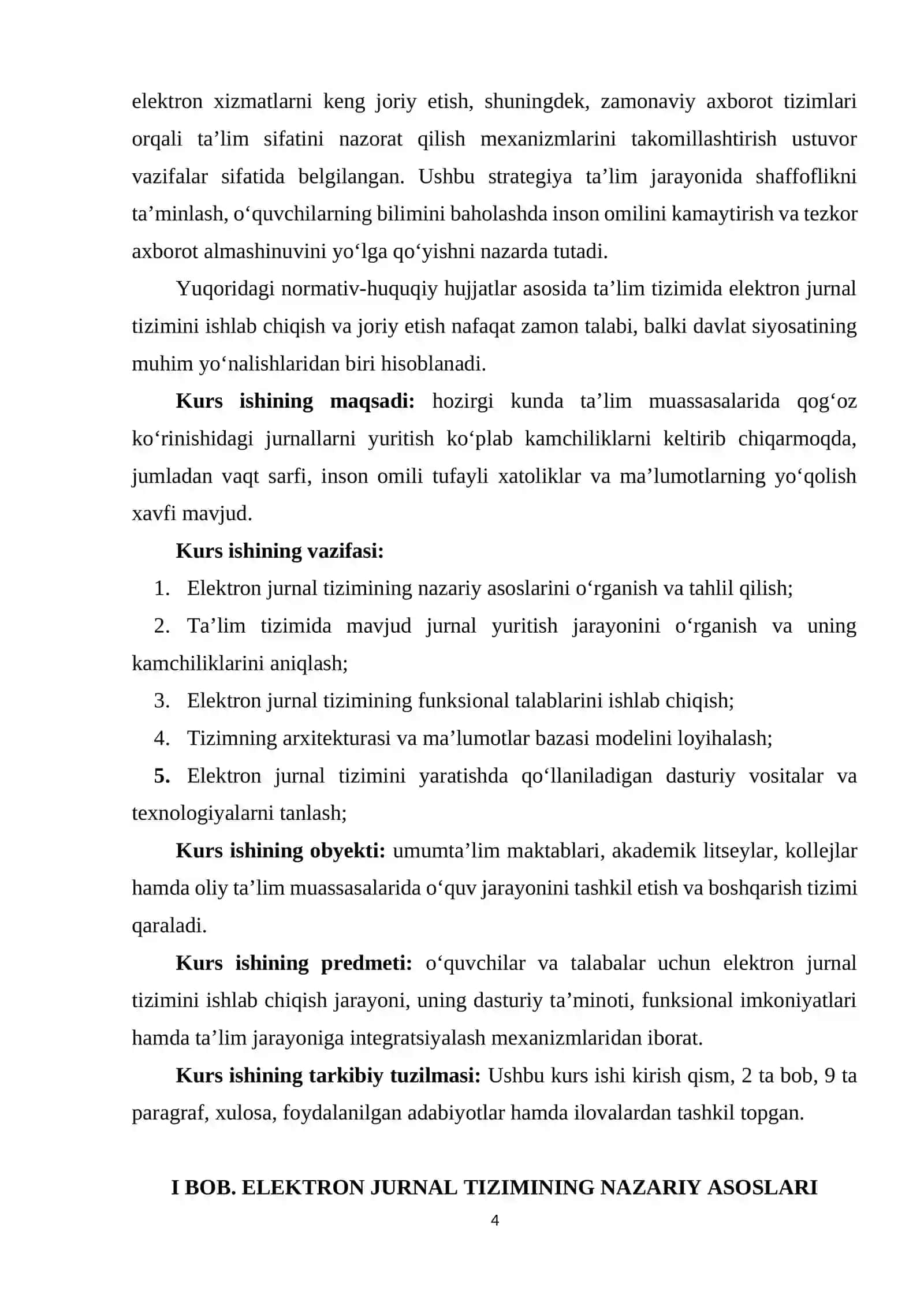 O‘quvchilar va talabalar uchun elektron jurnal tizimini ishlab chiqish 3