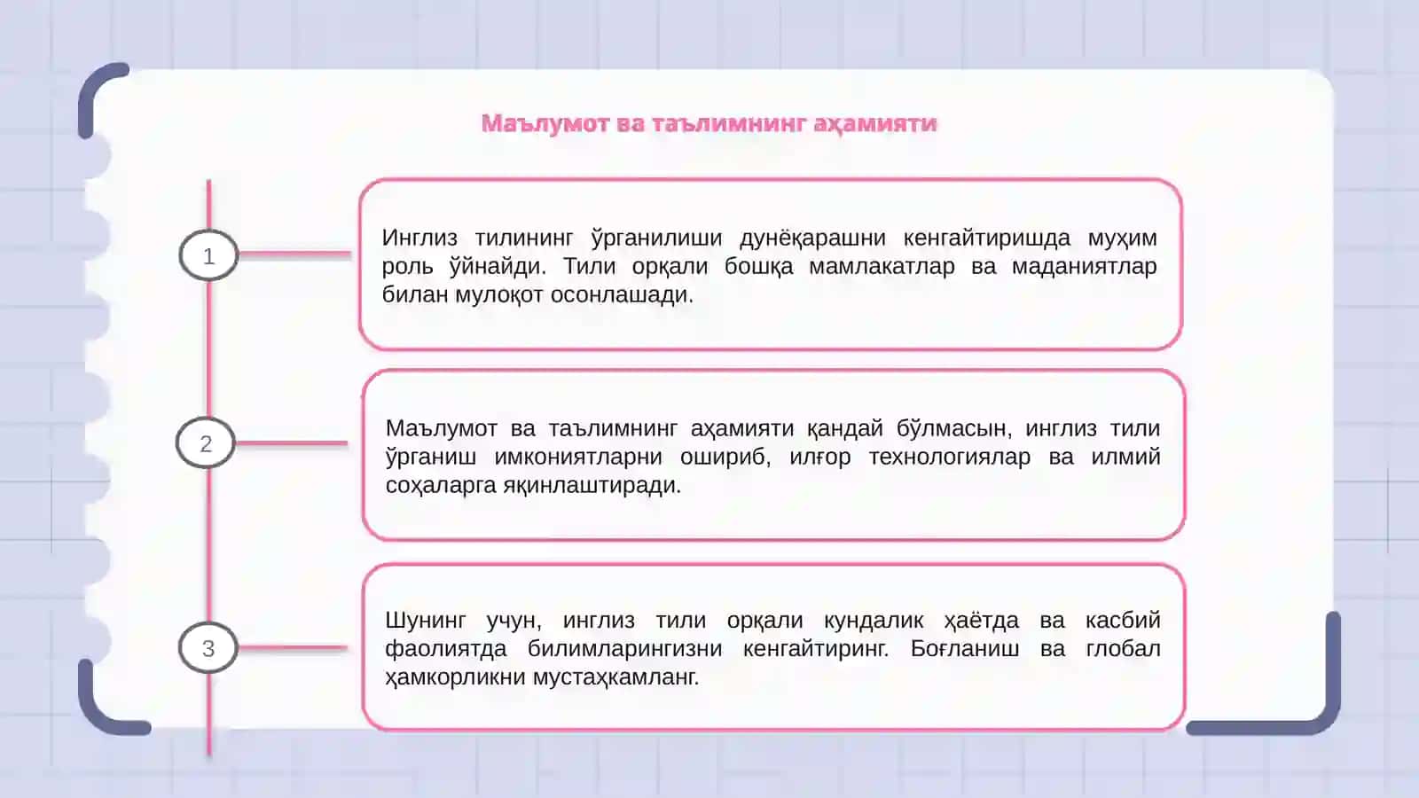 Маданиятлараро та'лим:инглиз тили оркали дунйокарашни кенгайтирш 3