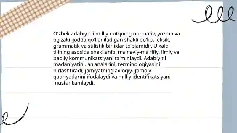 O'zbek adabiy tili va uning mohiyati 3