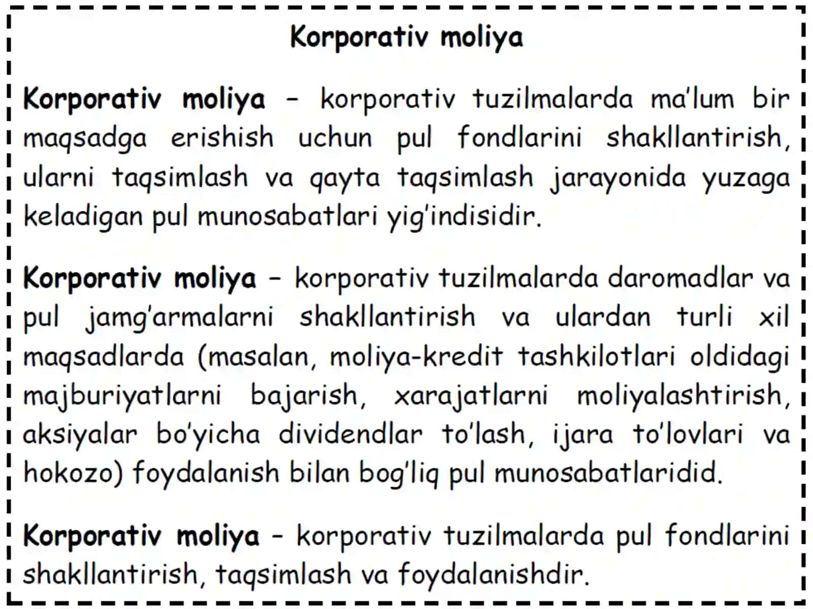 Korporativ moliyaning iqtisodiy mazmuniva tashkil etilishi 3