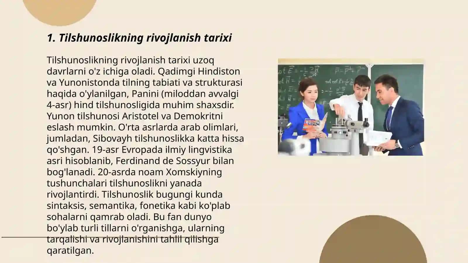 Tilshunoslik makablari va ularning amaliy asosi 3