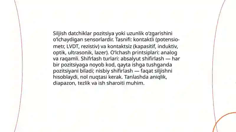 Siljish datchiklar 3