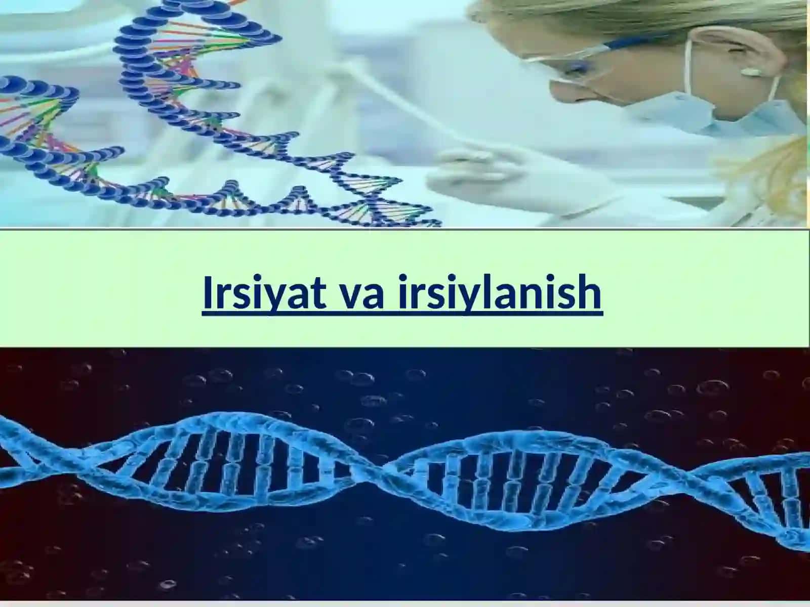 Odamlarda normal va patologik belgilarning irsiylanishi 3