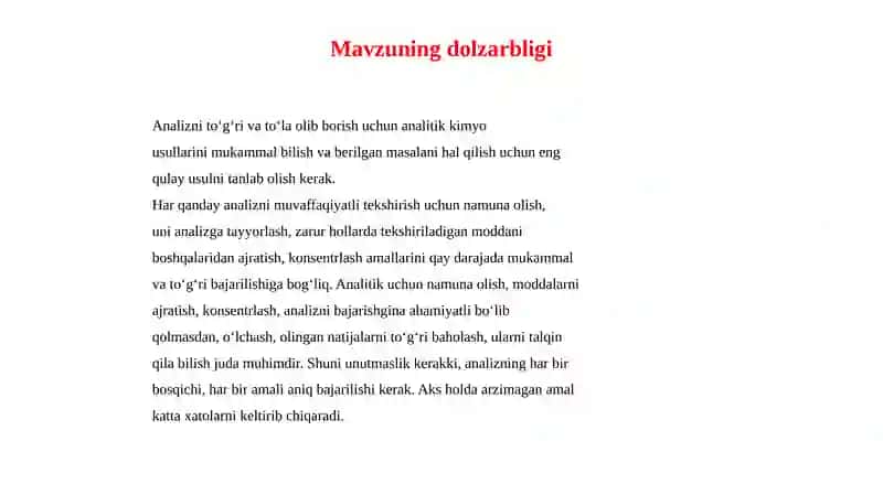 I va II analitik guruh kationlarining umumiy tavsifi va guruh reagent ta’siri 3