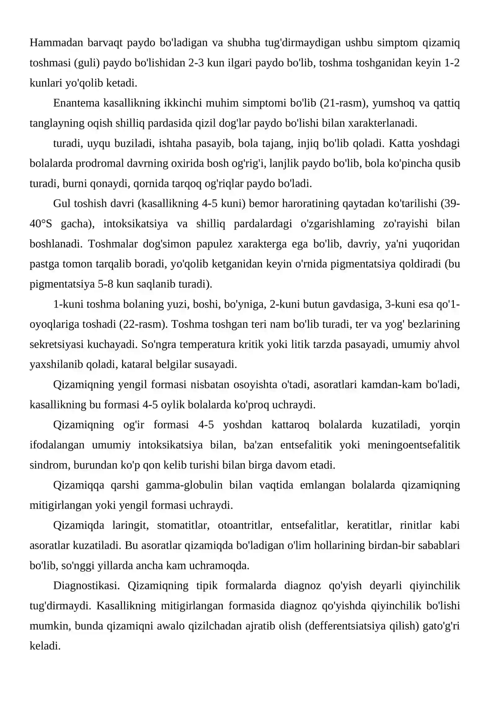 Qizamiq. Suvchechak. Skarlatina. Ko’kyo’tal. Difteriya (bo’g’ma). Yuqumli mononukleoz kasalligi 3