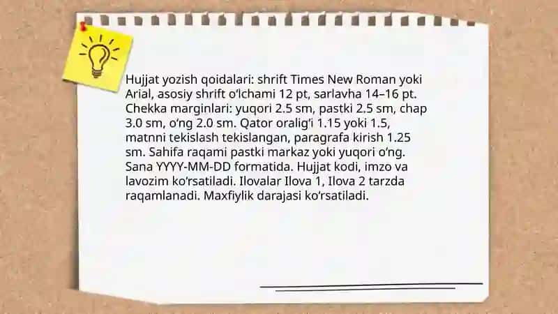Shaxsiy ish qog'ozlari uslubi 3