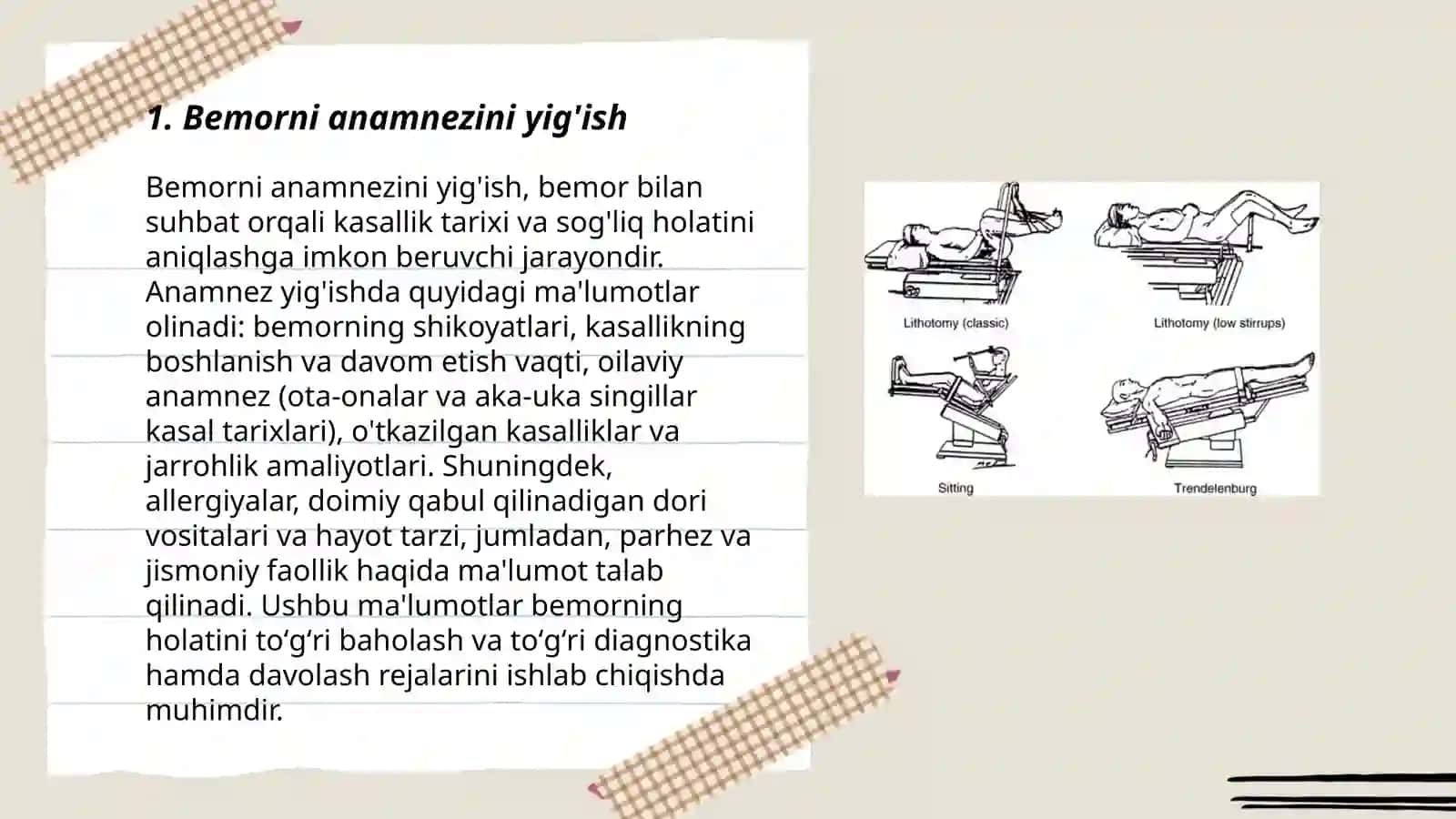 Bemorni anamnezini yig'ish 3