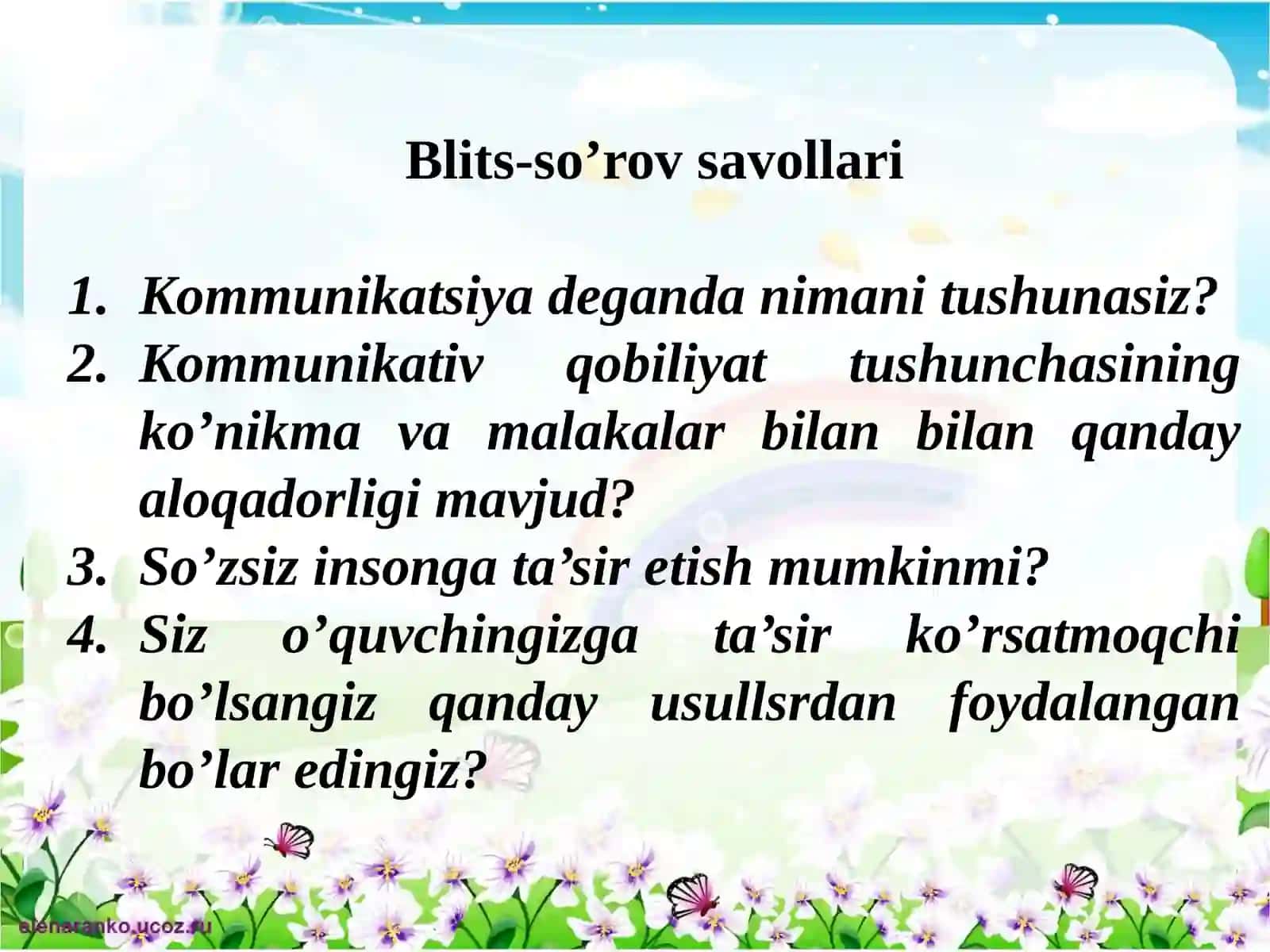 Kommunikativ malakalar va ta’sir etish 3