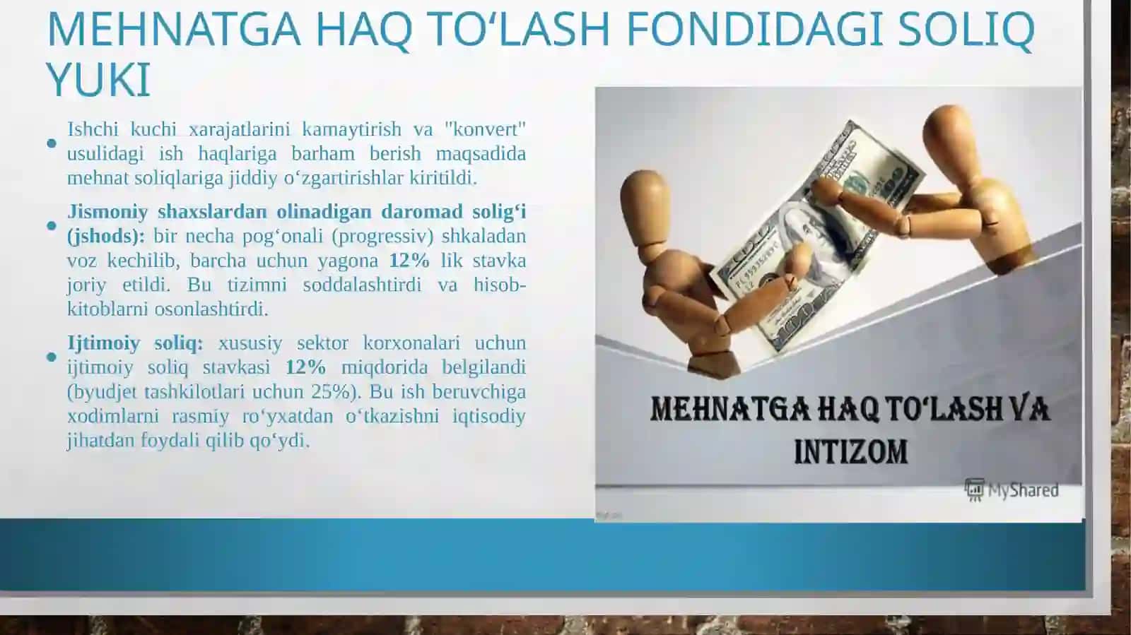 O’zbekiston soliq tizimini islloh qilishning asosiy yo’nalishlari 3