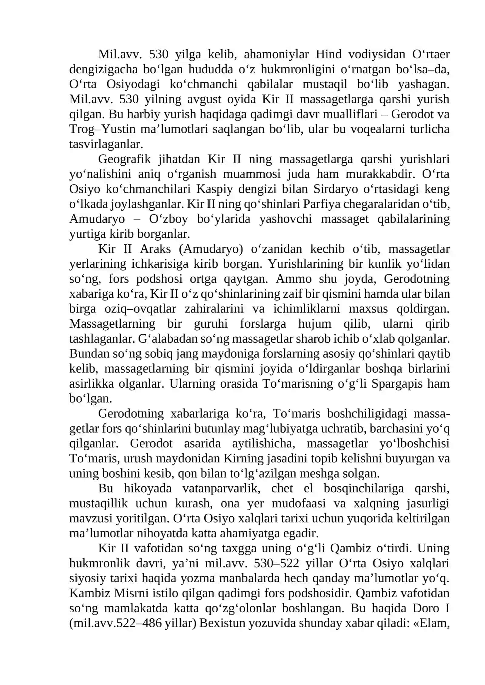 Mil.avv.558 yilda podsho Kir II asos solgan 3