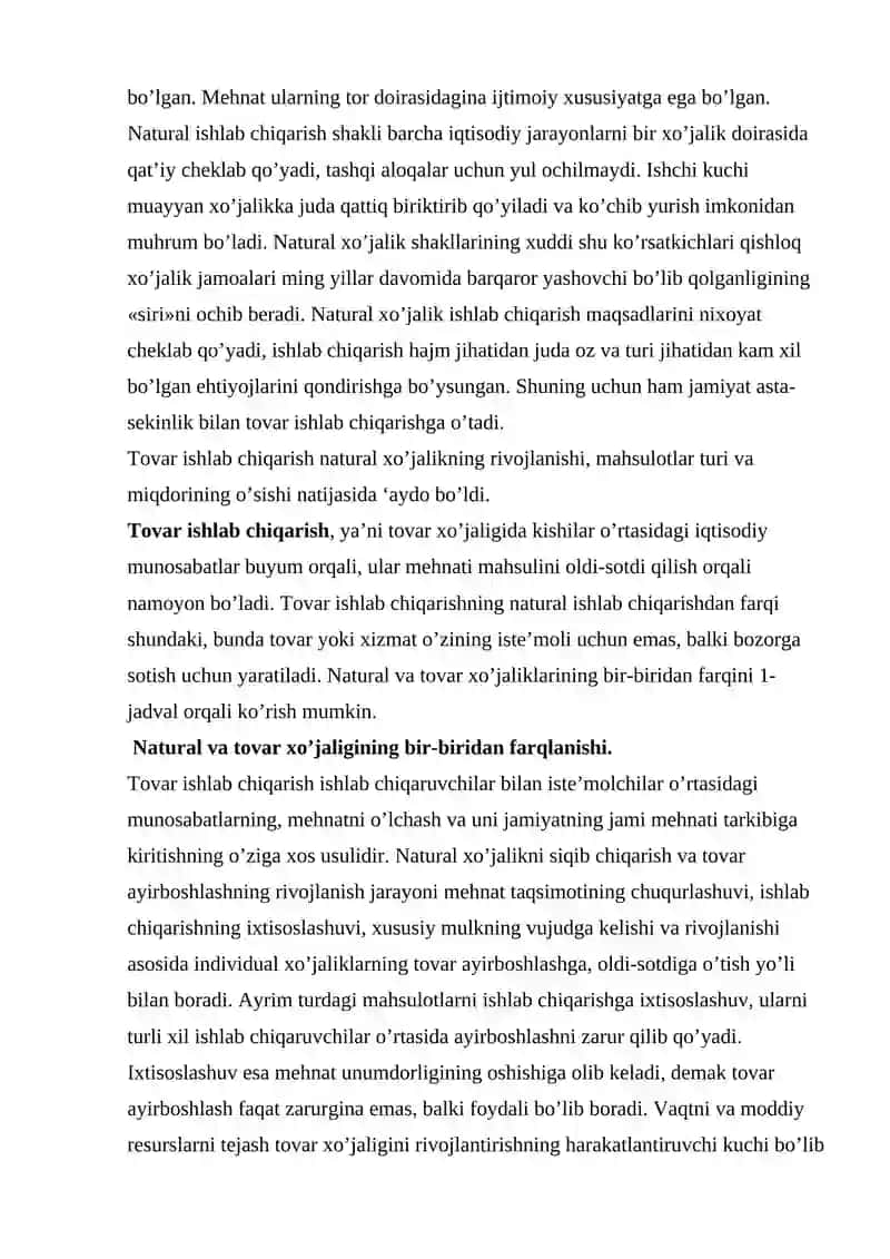 natural va tovar xo'jaligi 3