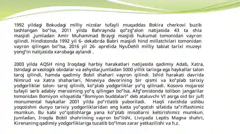 Tarixiy jarayonlarni qayta tiklash va modellashtirish 3