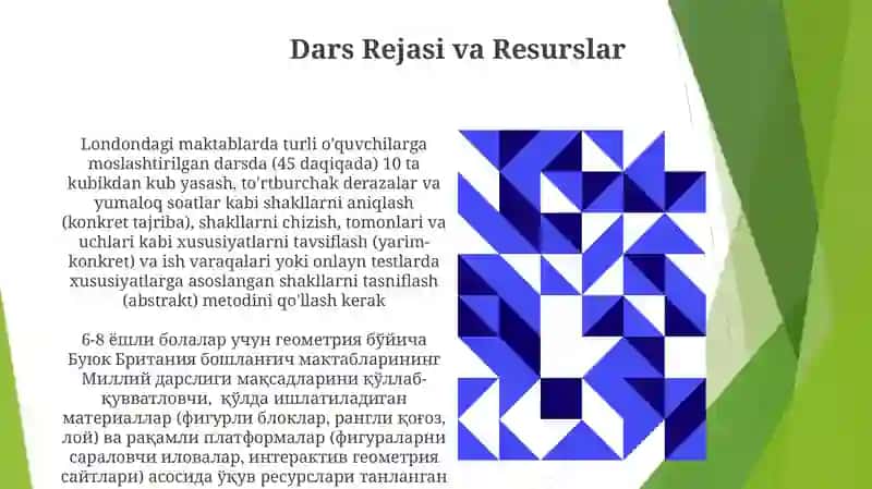 Boshlangʻich sinflarga geometrik shakllarni oʻrgatish metodikasi 3