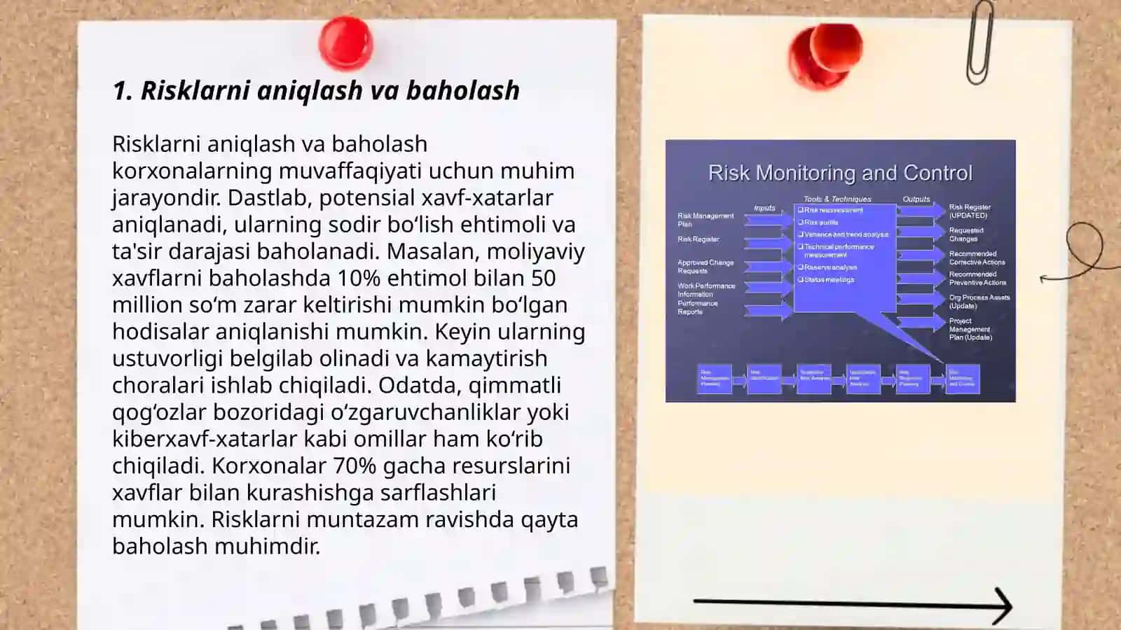 Risklarni aniqlash va baholash 3