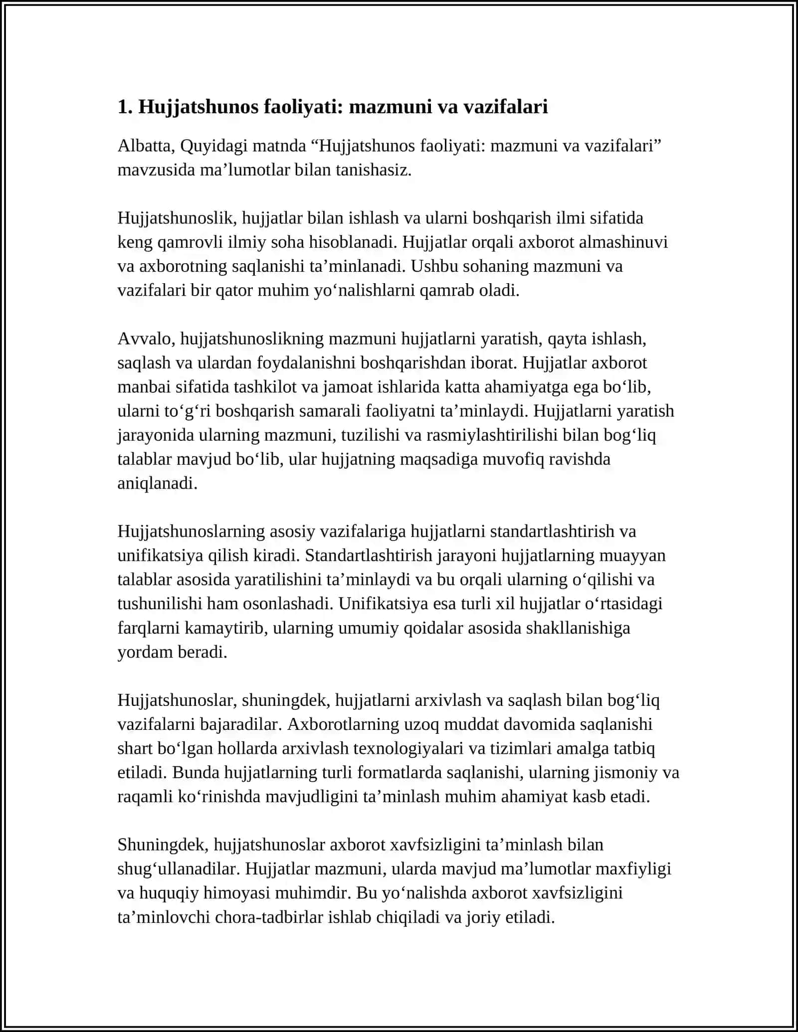 HUJJATSHUNOS FAOLIYATI MAZMUNI VA TUZILMASI 3