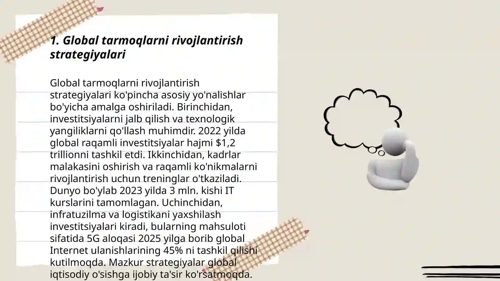 Global tarmoqlarni rivojlantirish strategiyalari 3