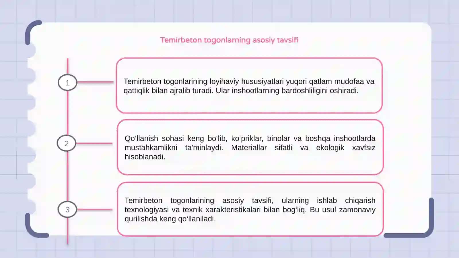 Temirbeton togonlarning loyihaviy hususiyatlari va qo`llanish sohasi 3