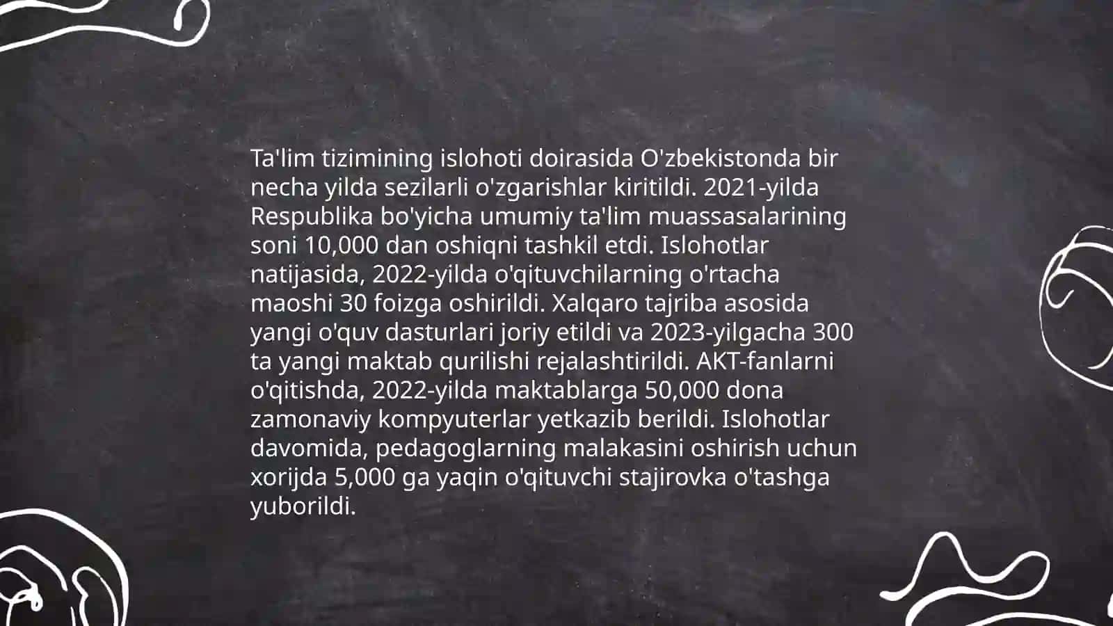 Ta'lim tizimining islohoti 3
