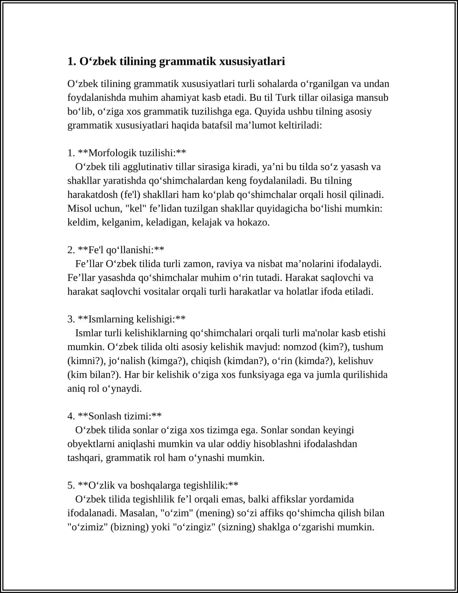 YANGI TAHRIRDAGI O'ZBEKISTON RESPUBLIKASI KONSTITUTSIYASI REFERAT 3