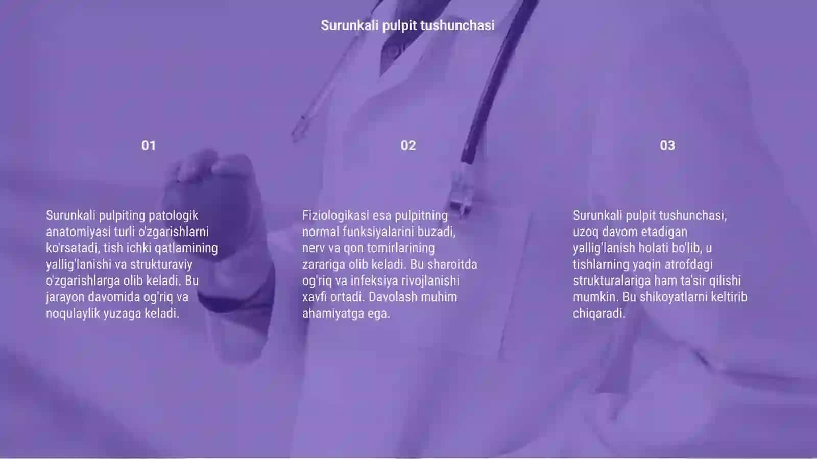 Surunkali pulpitning patologik anatomiyasi va fiziologiyasi 3