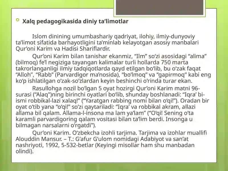 ETNOPEDAGOGIKAFANIDAN TAYYORLAGAN TAQDIMOTI 3