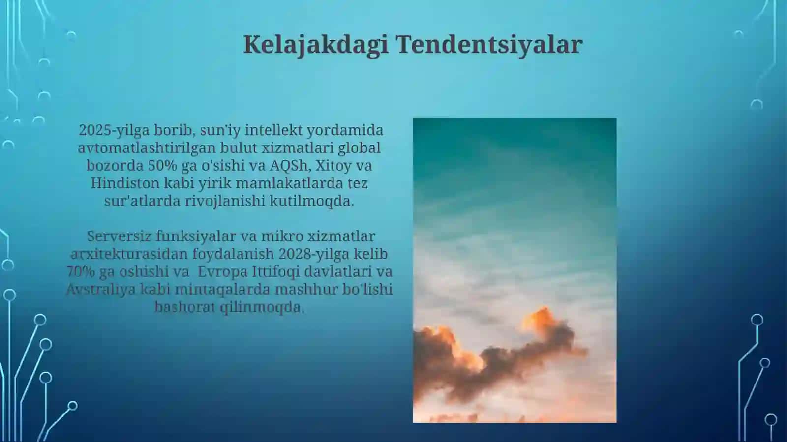 Bulut texnologiyalari va ular bilan ishlash 3