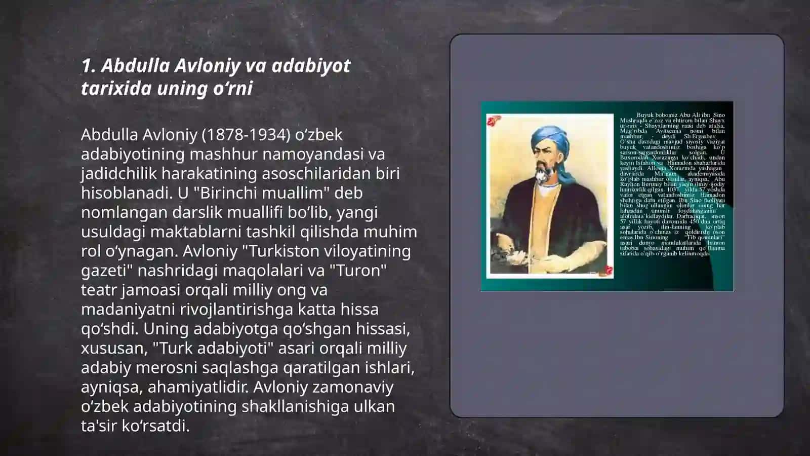 Abdulla Avloniy bollar adabiyotiga qo`shgan hissasi 3