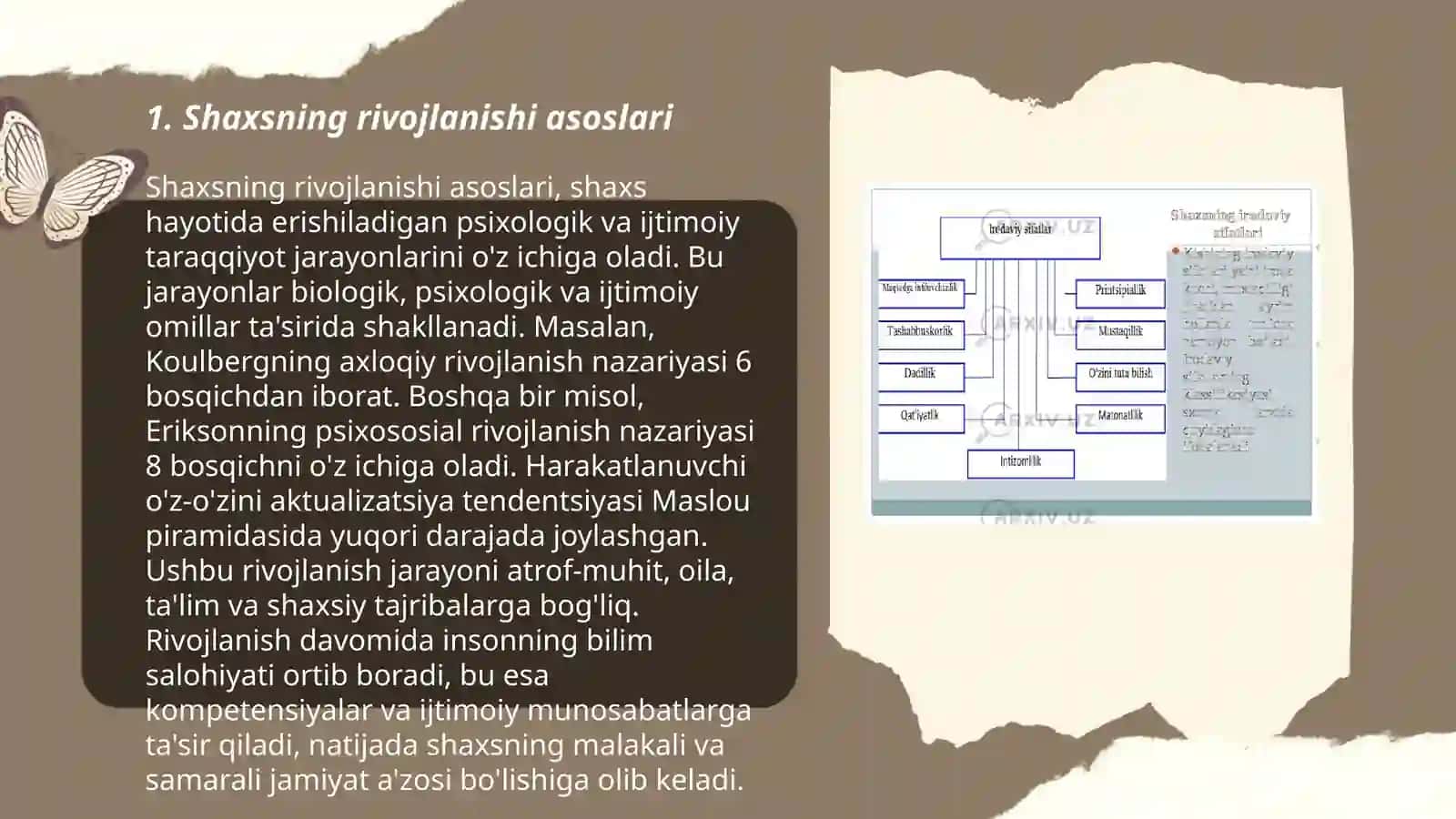 Shaxsning rivojlanishi tarbiyasi va ijtimoiylashuvi 3